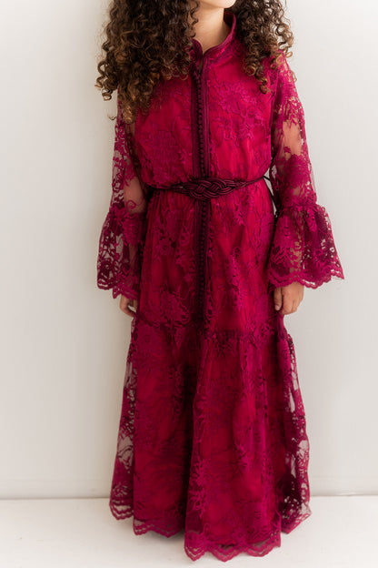 Caftan Sanae Bordeaux