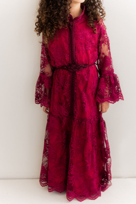 Caftan Sanae Bordeaux