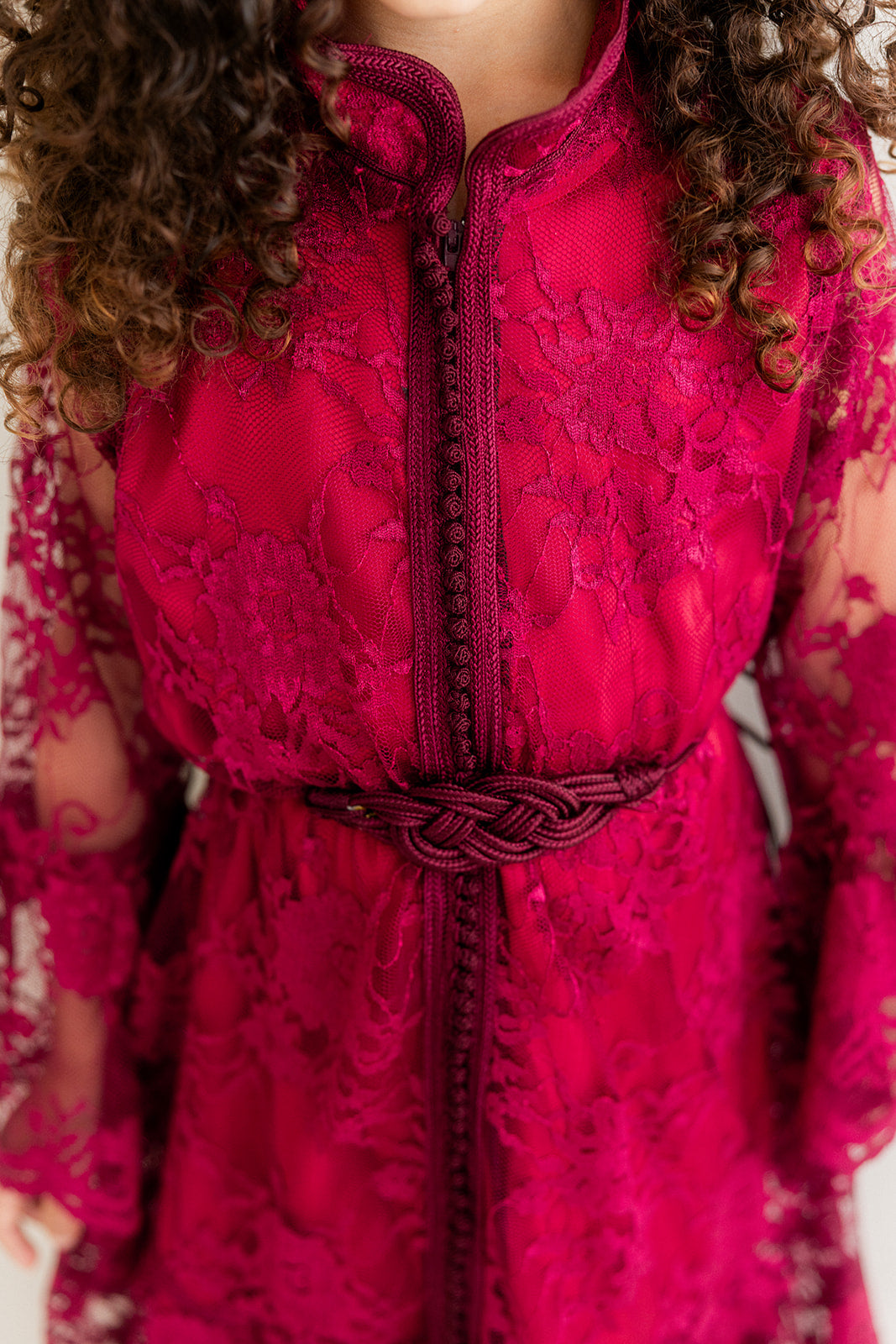 Caftan Sanae Bordeaux