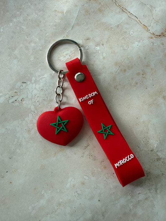 Sleutelhanger Marokko hart